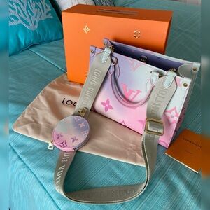 Louis Vuitton Gradient Pink and Purple Shoulder Bag